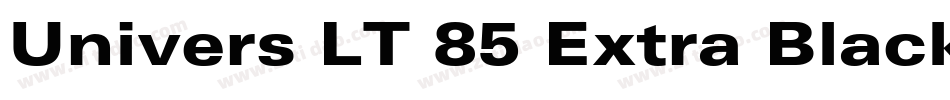Univers LT 85 Extra Black字体转换